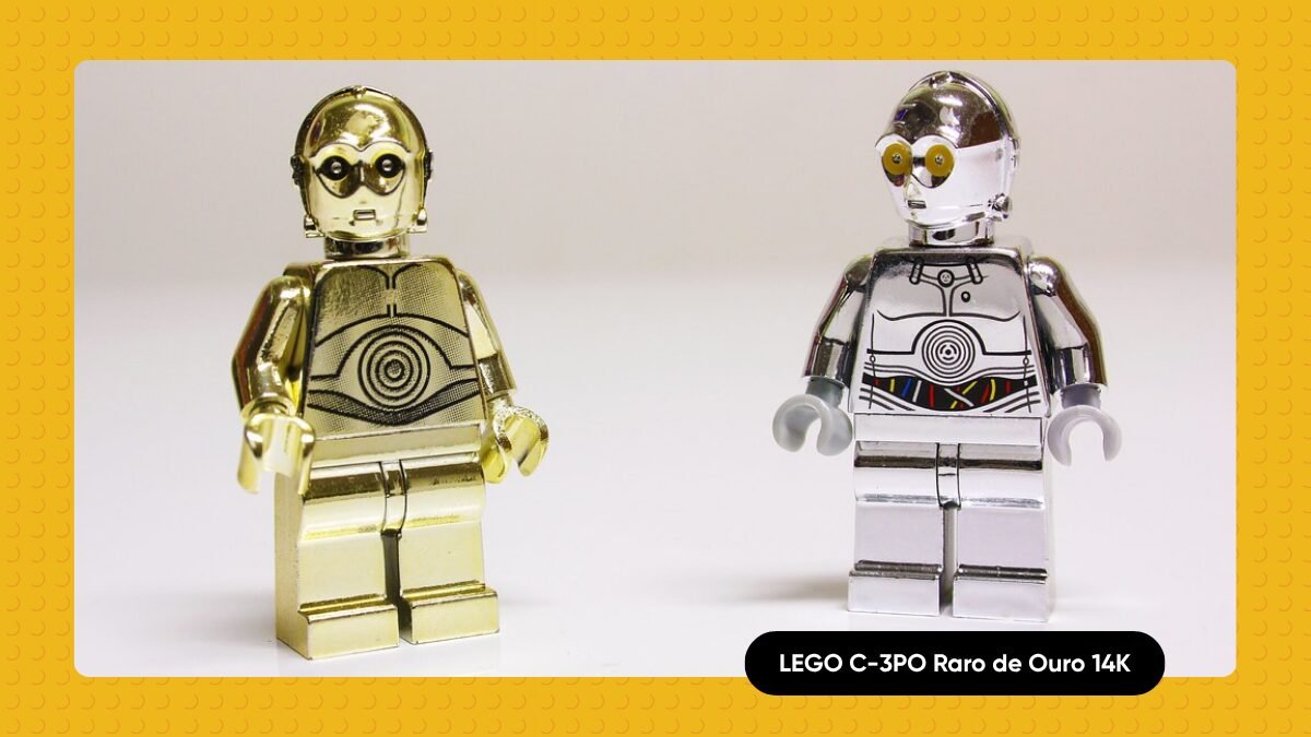 LEGO Mais Raro do Mundo C-3PO Ouro 14K