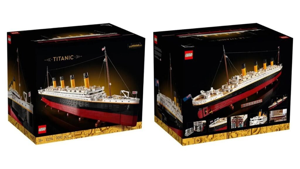 Detalhes da Caixa LEGO Titanic