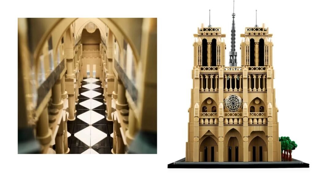 Detalhes frontais LEGO Notre-Dame