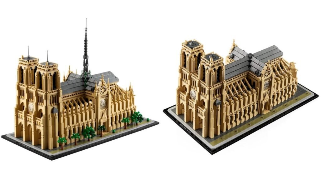 Detalhes Superiores LEGO Notre-Dame