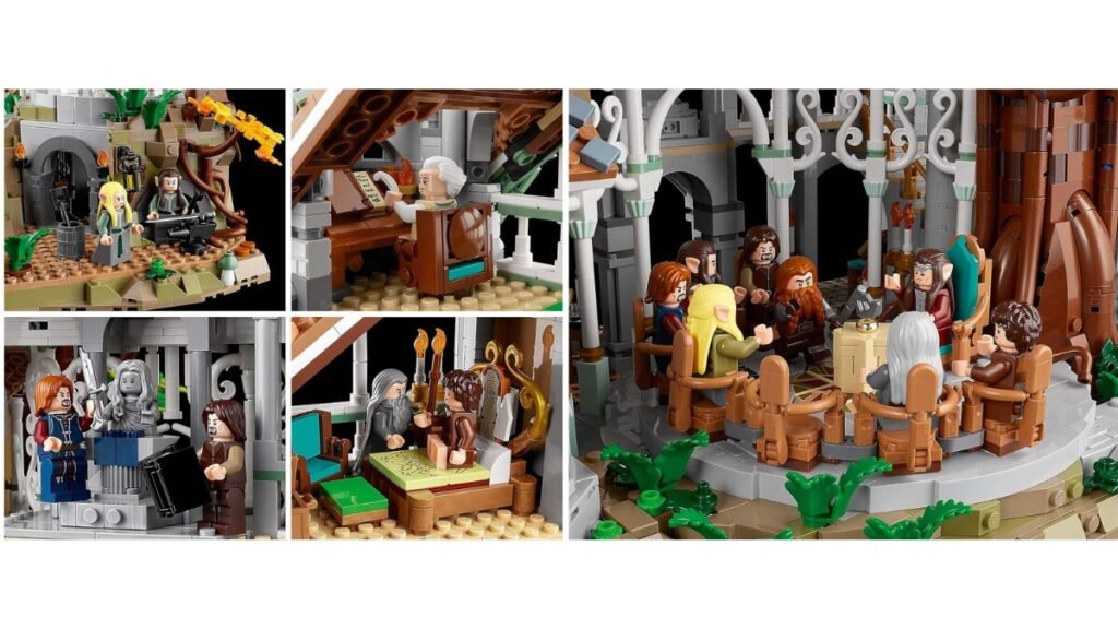 Detalhes e interior do LEGO Rivendell
